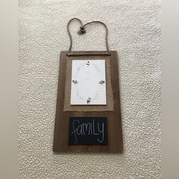 Enchante Burlap Chalkboard Family Photo Picture Note Farmhouse Decor Board
Frame - Picture 13 of 13